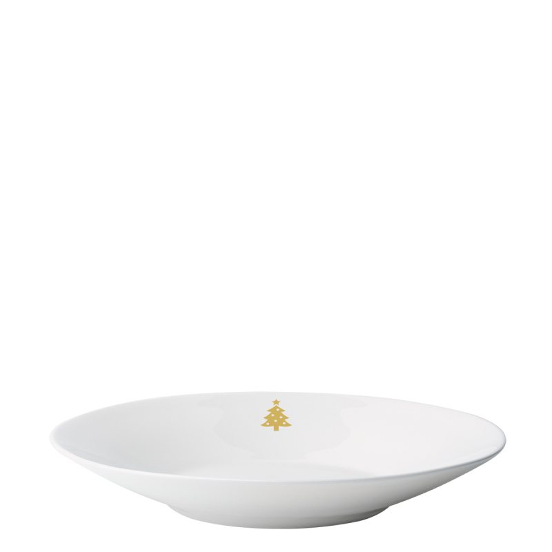 Tiefer Teller 22 cm — Premium Platinum Line Merry Christmas