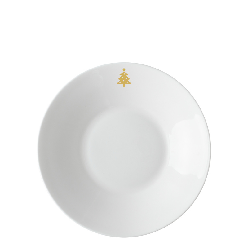 Tiefer Teller 22 cm — Premium Platinum Line Merry Christmas