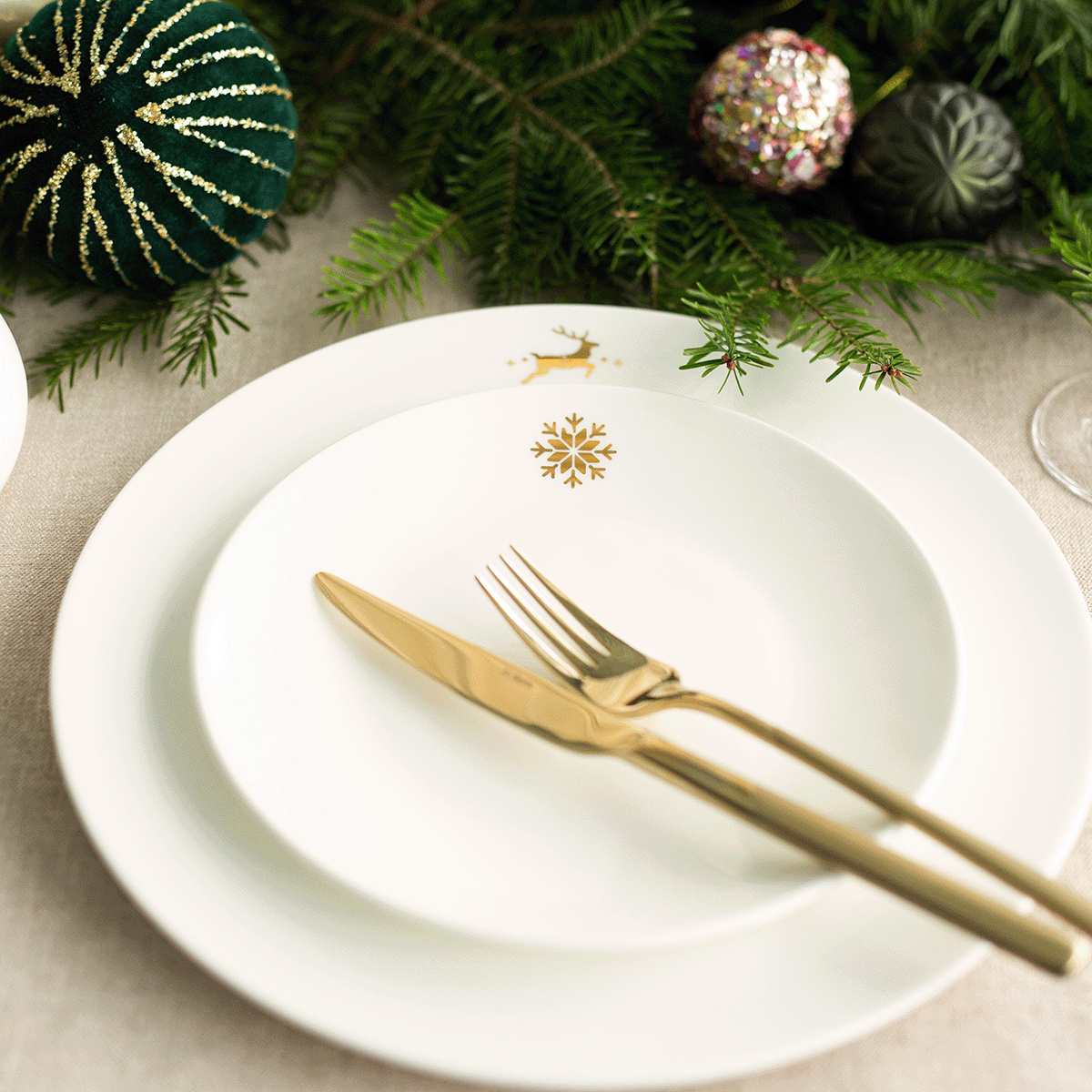 Dessertteller 20, 5 cm — Premium Platinum Line Merry Christmas