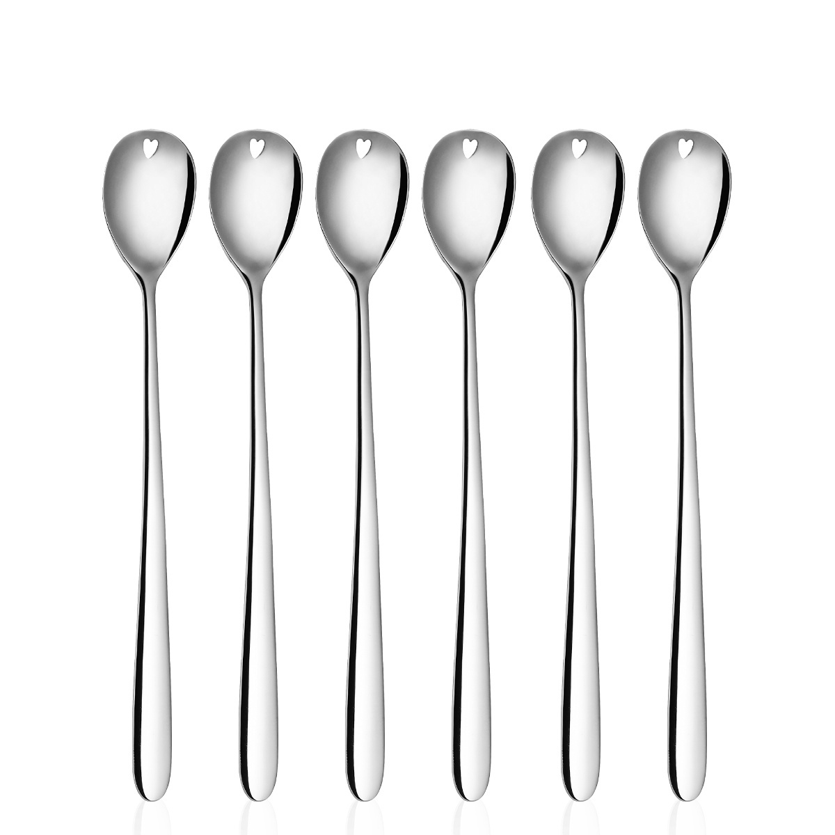 Latte-Löffel mit Herz 6-tlg. Set - S-Line