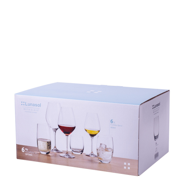 Tumbler Gläser 460 ml 6 Stk. - Optima Glas Lunasol