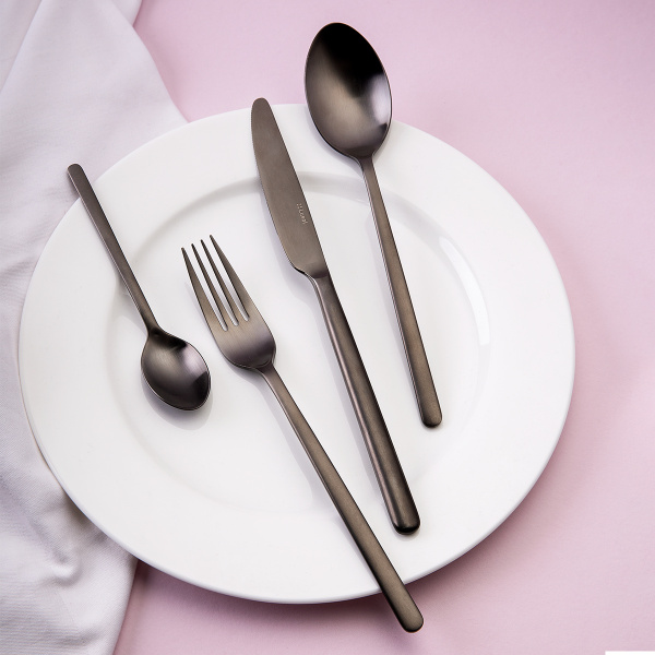 Besteckset 16-tlg. – Sofia PVD grau matt