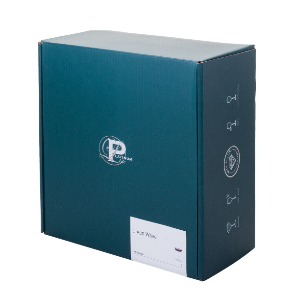 Rotweingläser 765 ml 2er-Set – Green Wave Platinum Line Lunasol II