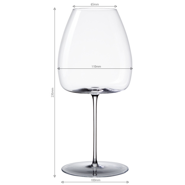 Rotweingläser 765 ml 2er-Set – Green Wave Platinum Line Lunasol II