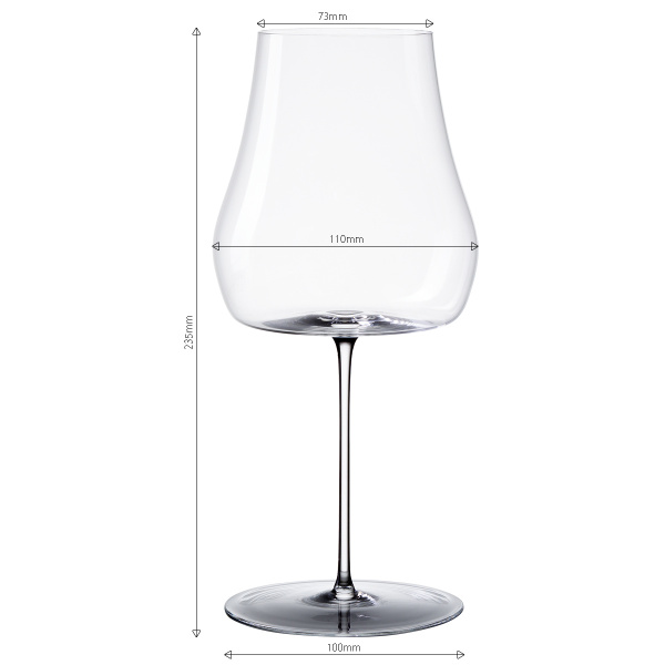 Rotweingläser 530 ml 2er-Set – Green Wave Platinum Line Lunasol II