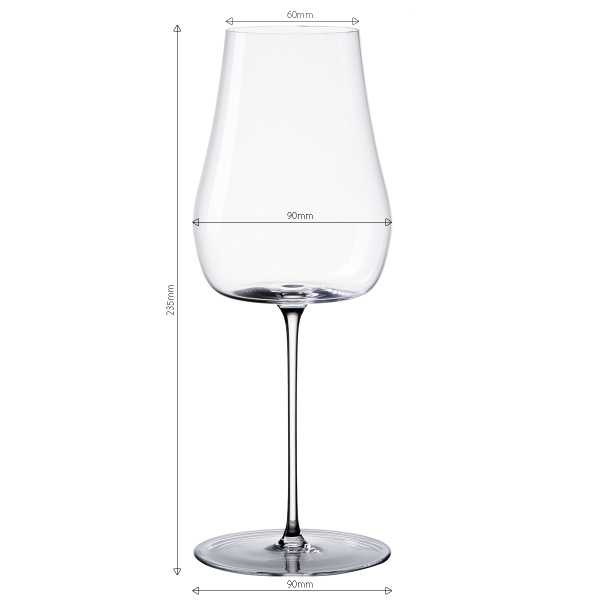 Weißweingläser 400 ml 2er-Set – Green Wave Platinum Line Lunasol II