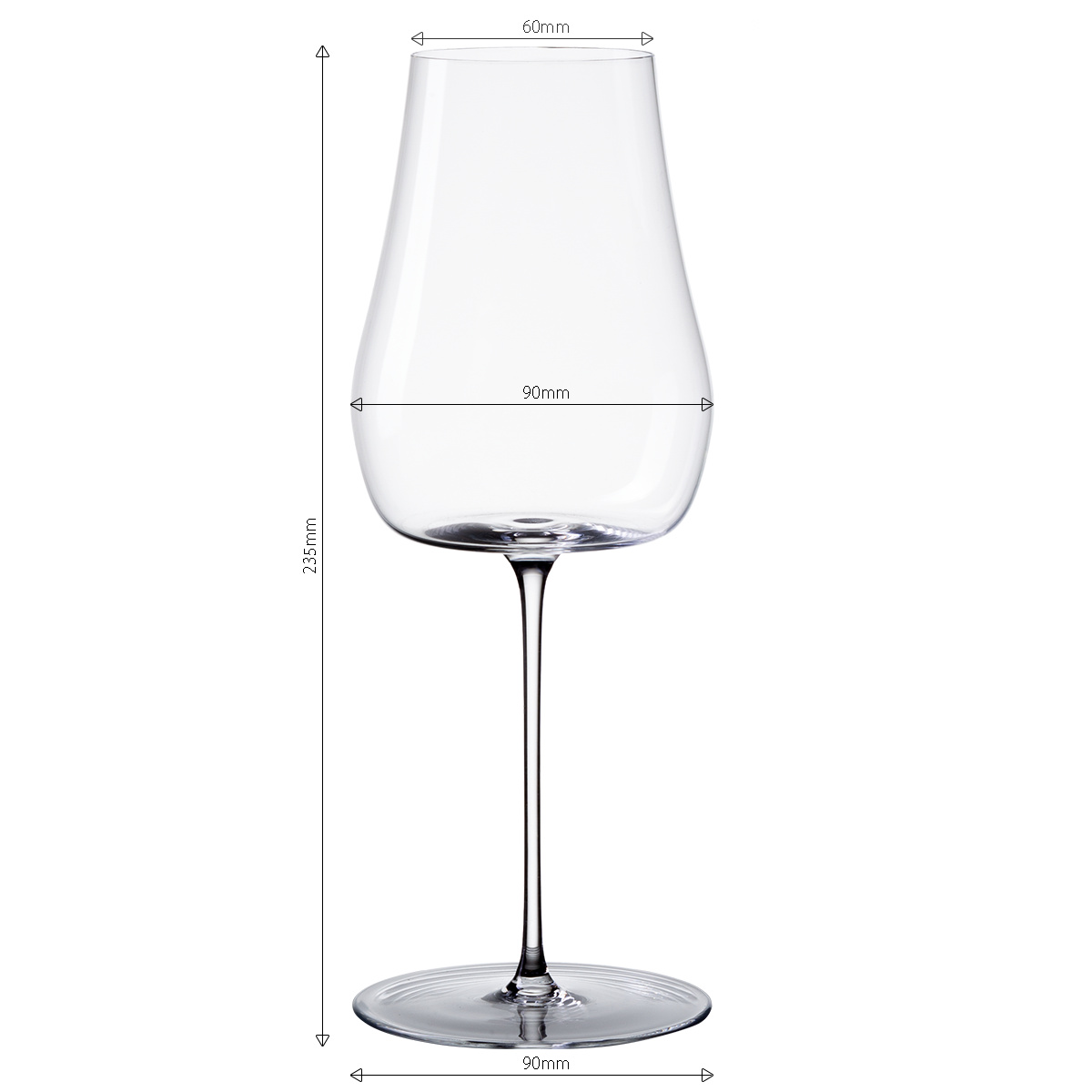 Weißweingläser 400 ml 2er-Set – Green Wave Platinum Line Lunasol II