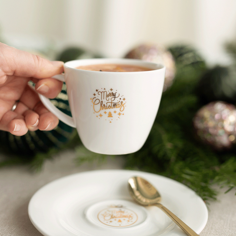 Kaffeetasse 250 ml — Premium Platinum Line Merry Christmas