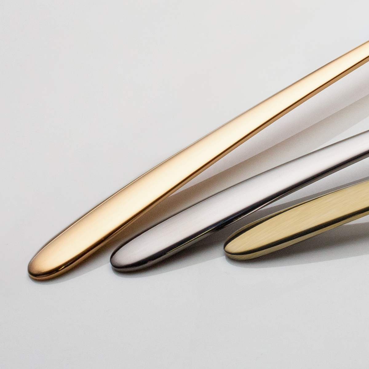 Latte-Löffel mit Herz champagne 4-tlg. Set – Love Cutlery