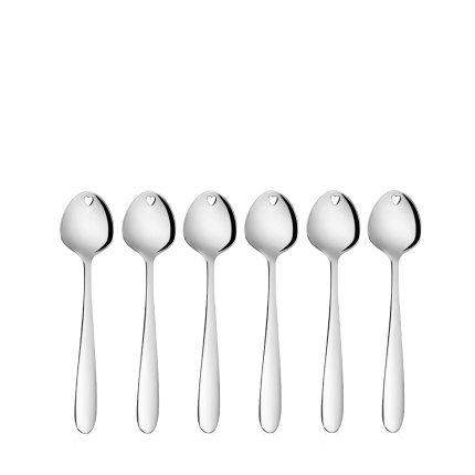 Eislöffel mit Herz 6-tlg. Set - Love Cutlery