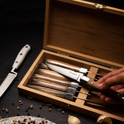 Steakmesser in Holzbox 6-tlg. Set - Basic