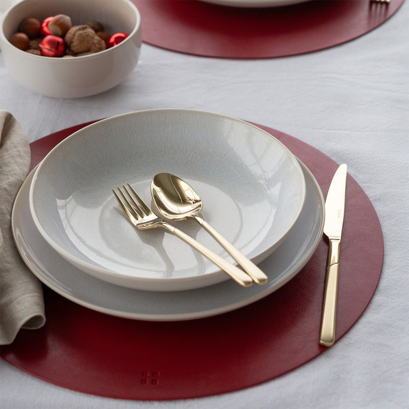 Besteck-Set 16-tlg. – Kyoto PVD Champagne sandgestrahlt