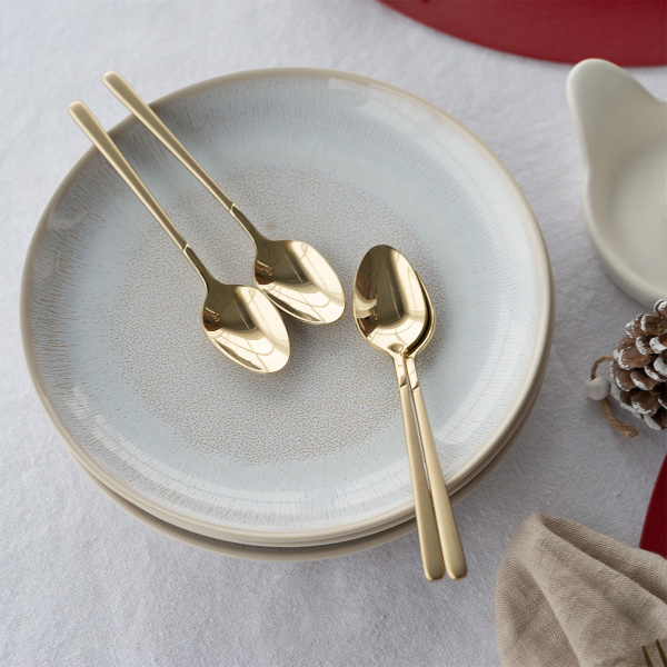 Besteck-Set 16-tlg. – Kyoto PVD Champagne sandgestrahlt