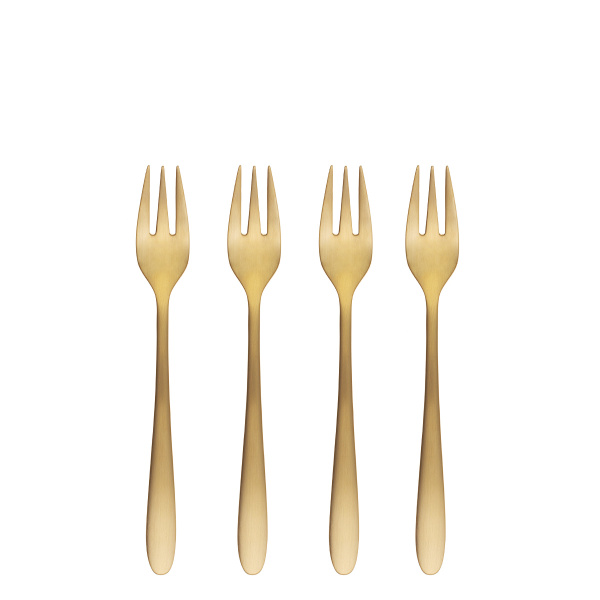 Kuchengabeln Set 4-tlg. in Weihnachtsverpackung — Alpha PVD gold