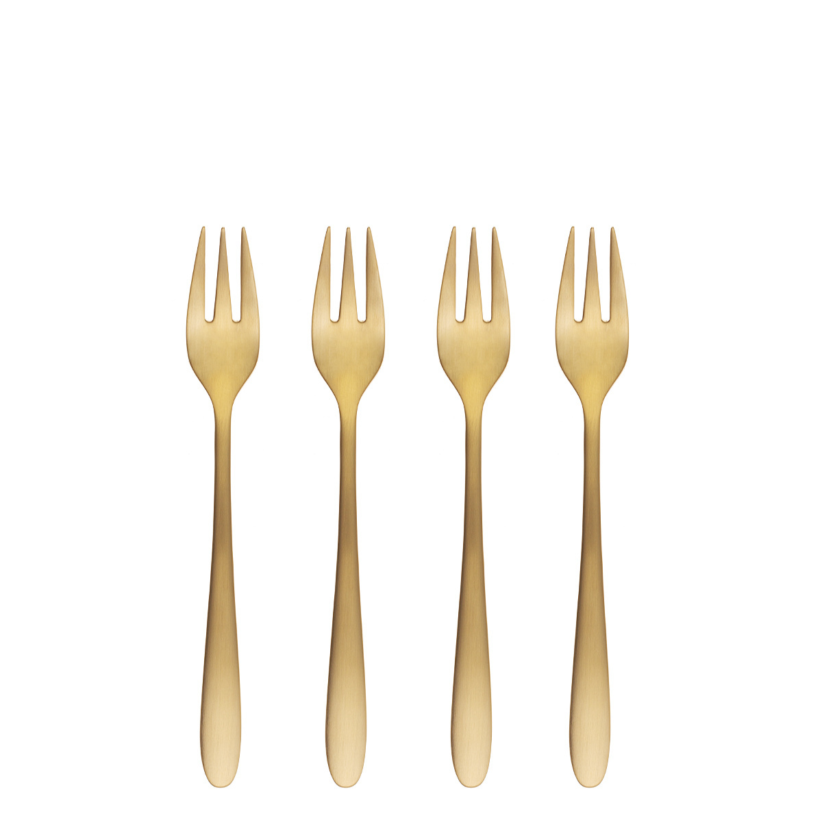 Kuchengabeln Set 4-tlg. in Weihnachtsverpackung — Alpha PVD gold