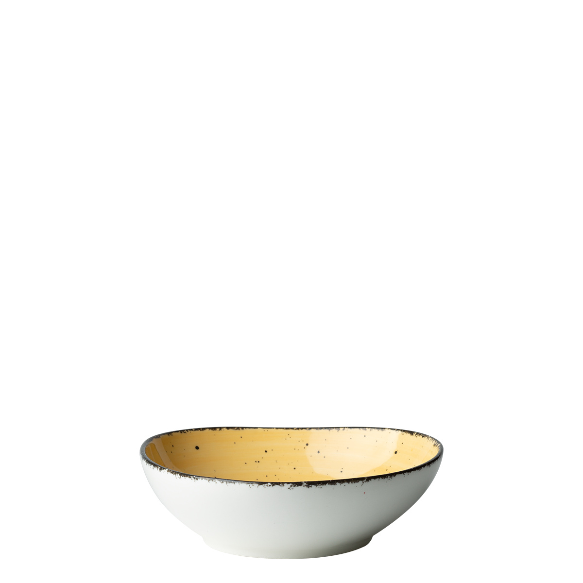 Bowl Organic 17 cm Sonnengelb – Gaya Atelier speckled