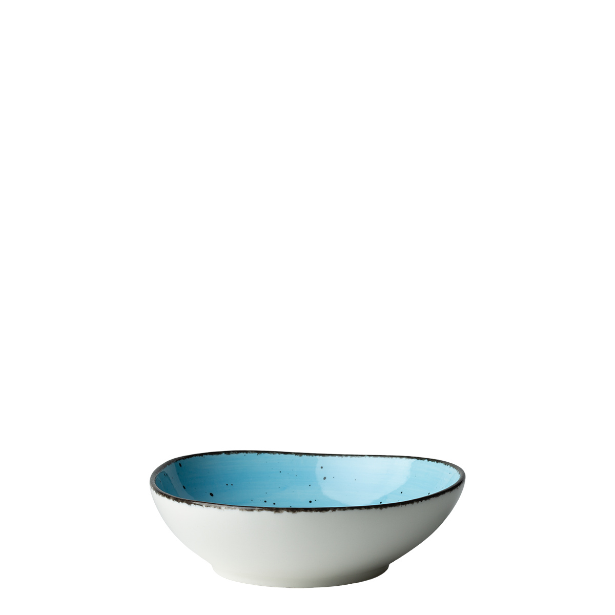 Bowl Organic 17 cm hellblau – Gaya Atelier speckled