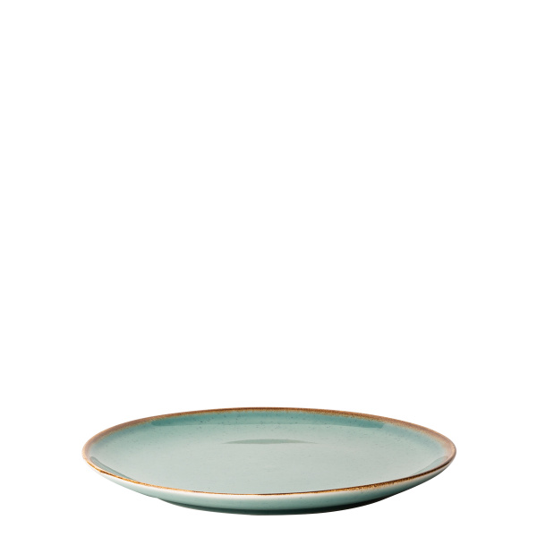 Flacher Teller Sand türkis 23 cm – Gaya