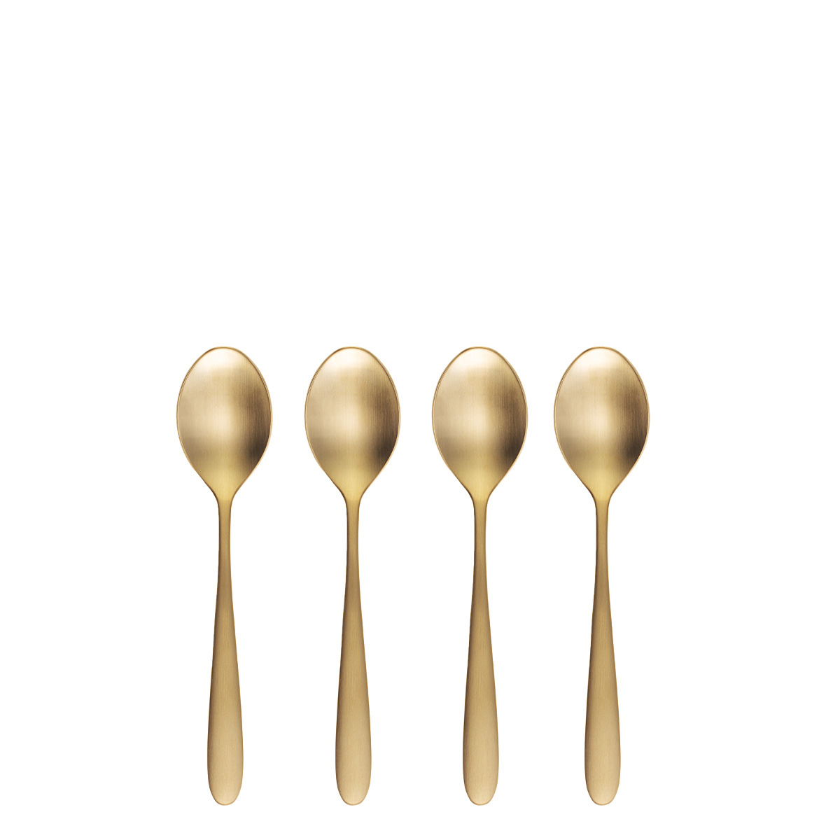 Set mit 4 Kaffeelöffeln in Weihnachtsverpackung — Alpha PVD Gold