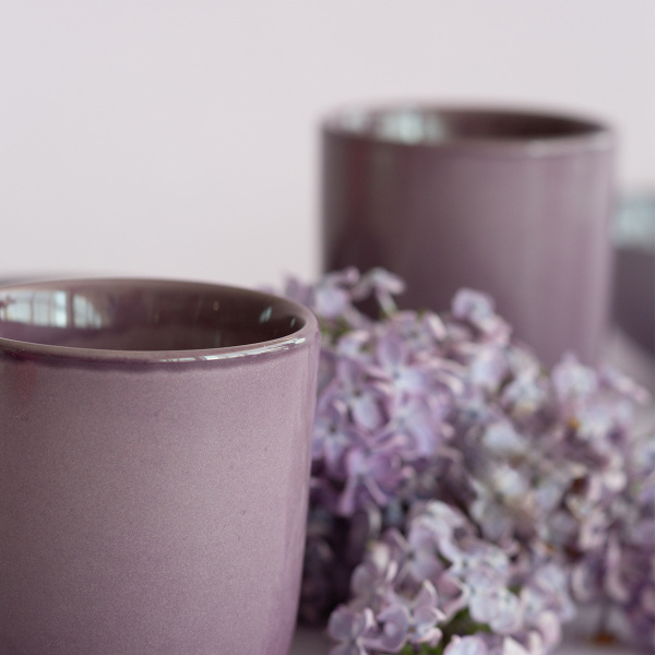 Tasse ohne Henkel 300 ml | Gaya Solatelier Aubergine