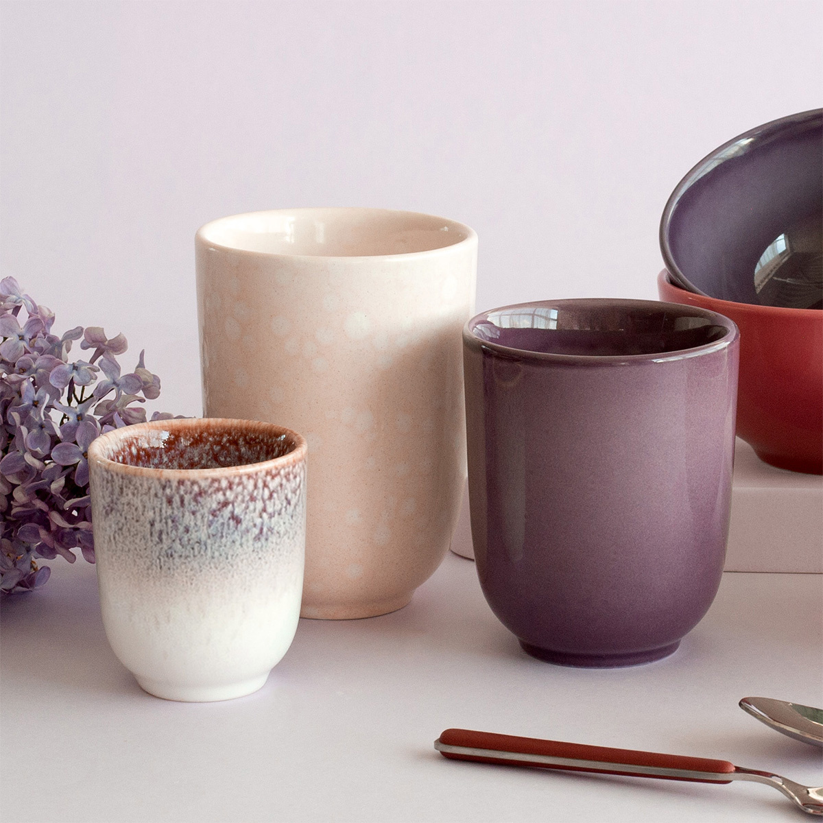 Henkellose Tasse 300 ml | Gaya Solatelier Rose Crystal