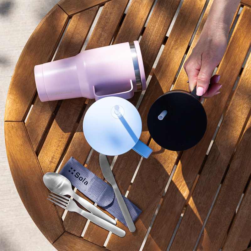 Thermo-Becher To Go Cup by Sola - hellblau matt