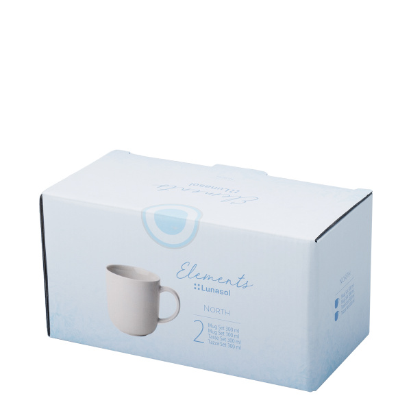 Kaffeetasse, 300 ml, 2-teiliges Set, Elements North
