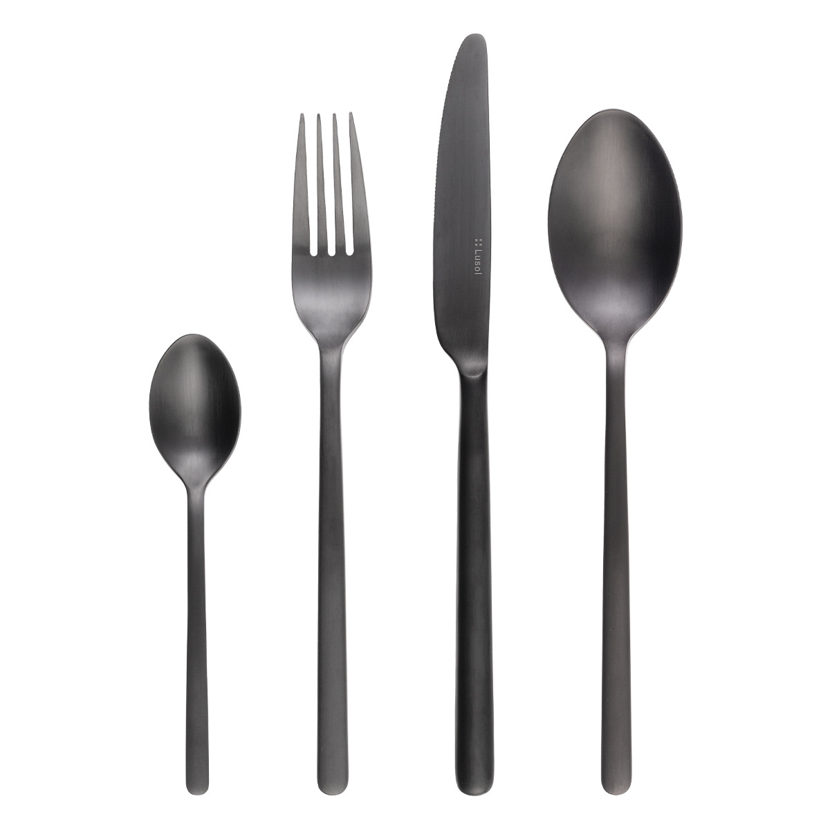 Besteckset 16-tlg. – Sofia PVD grau matt