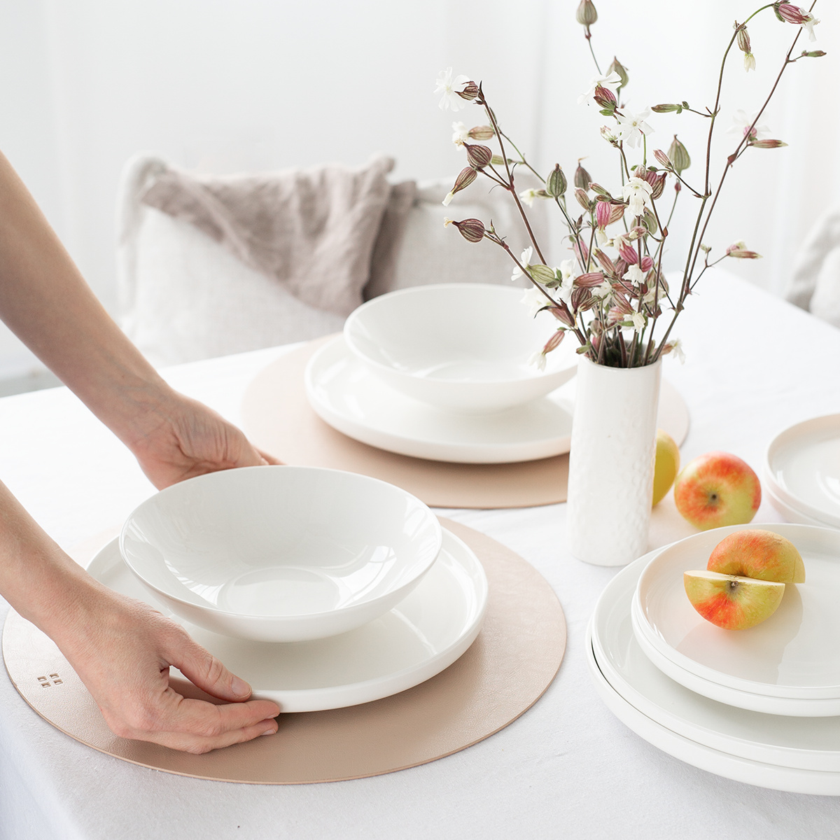 Porzellan Set 12-tlg. — Gaya Atelier weiss