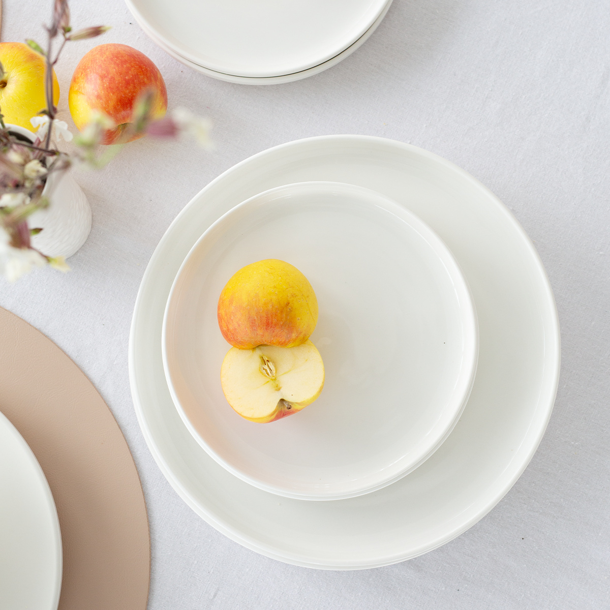 Porzellan Set 12-tlg. — Gaya Atelier weiss