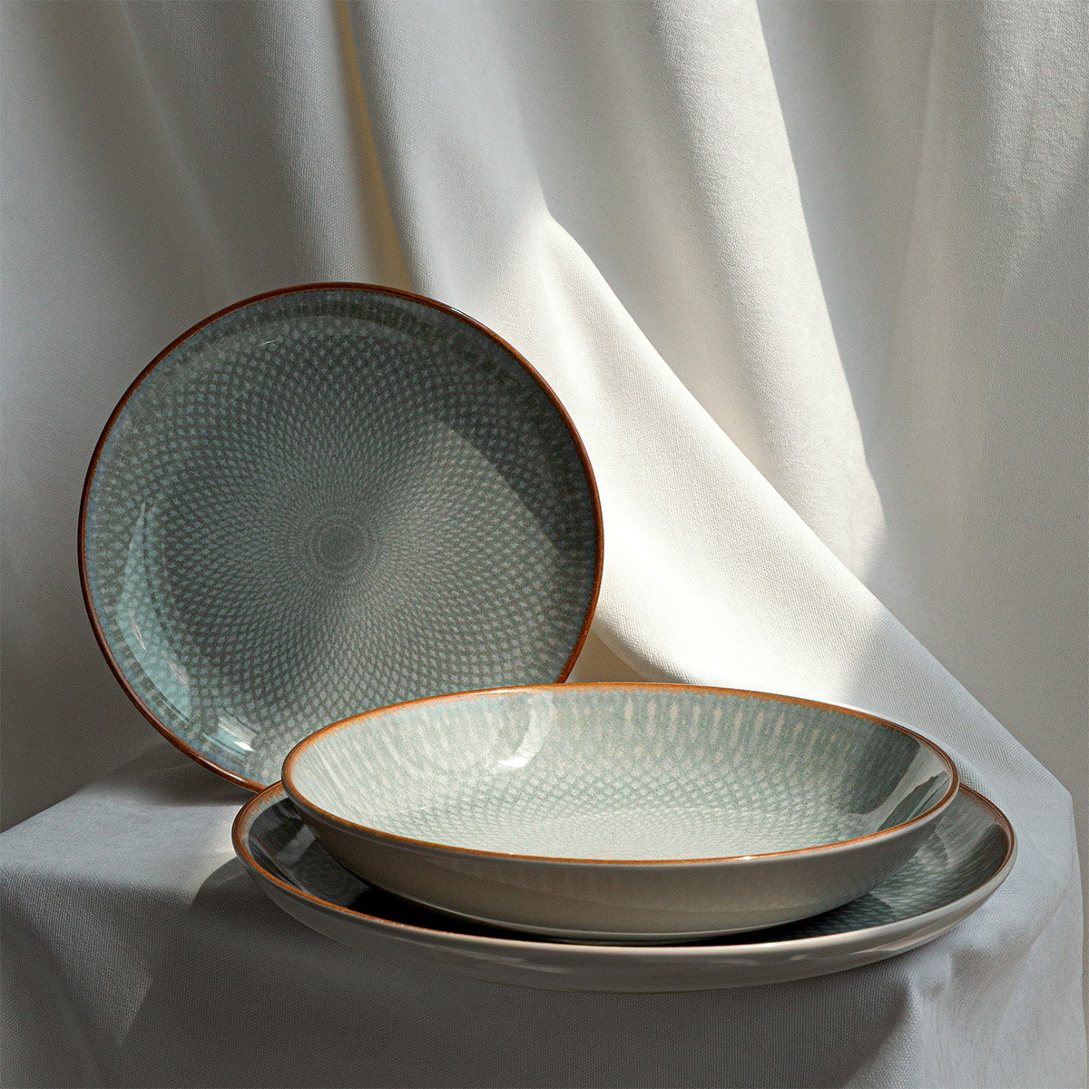 Dessertteller Coupe 20 cm 4er-Set - Elements Day Mandala