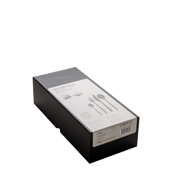 Besteckset 16-tlg. – Sira PVD black ganz matt