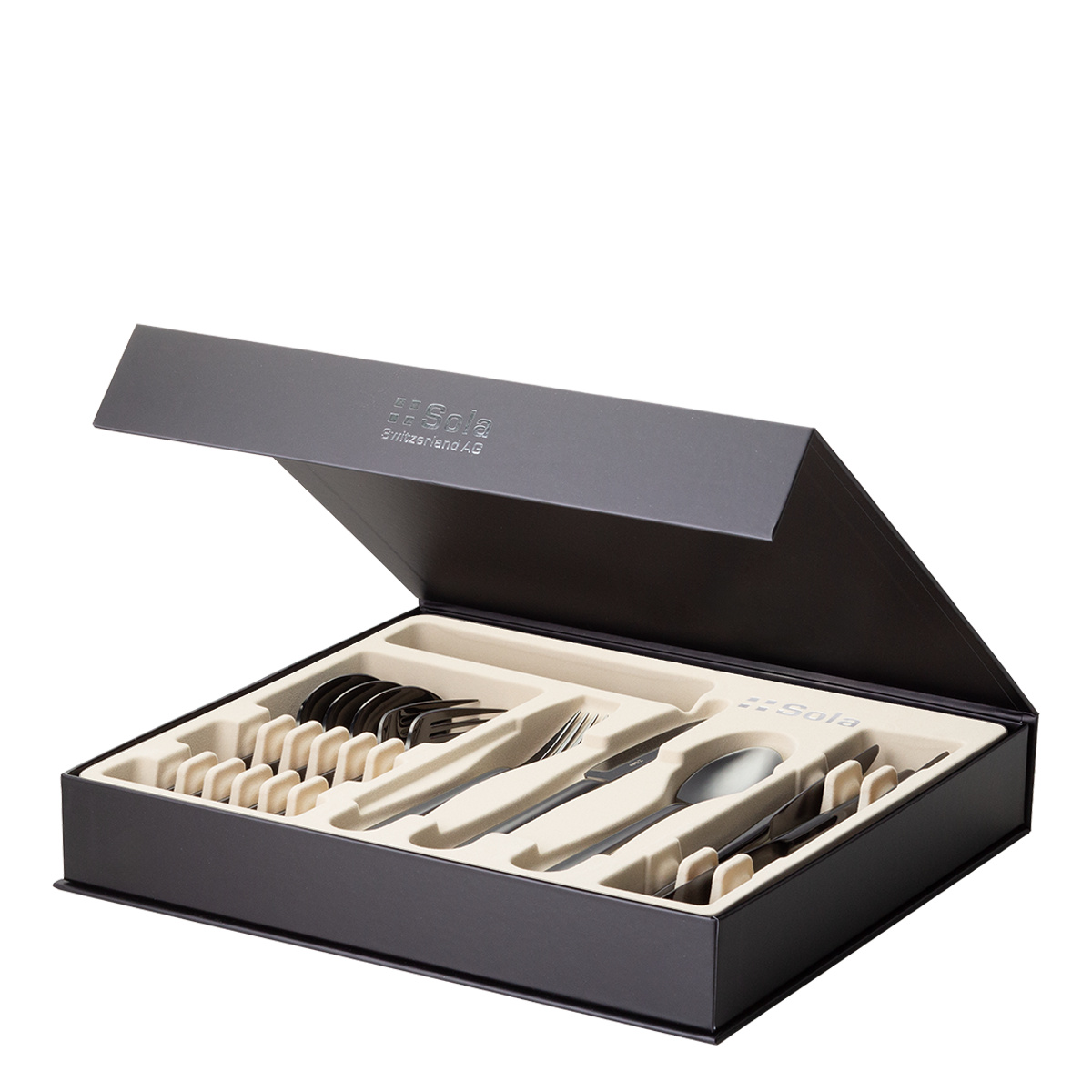 Besteckset 16-tlg. – Samara PVD schwarz