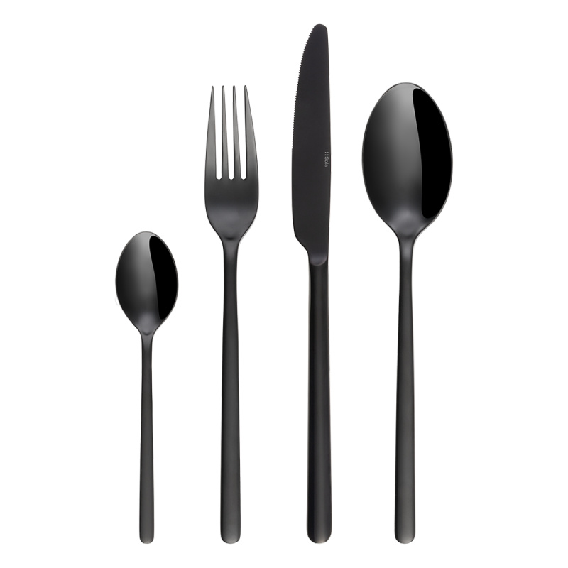 Besteckset 16-tlg. – Samara PVD schwarz