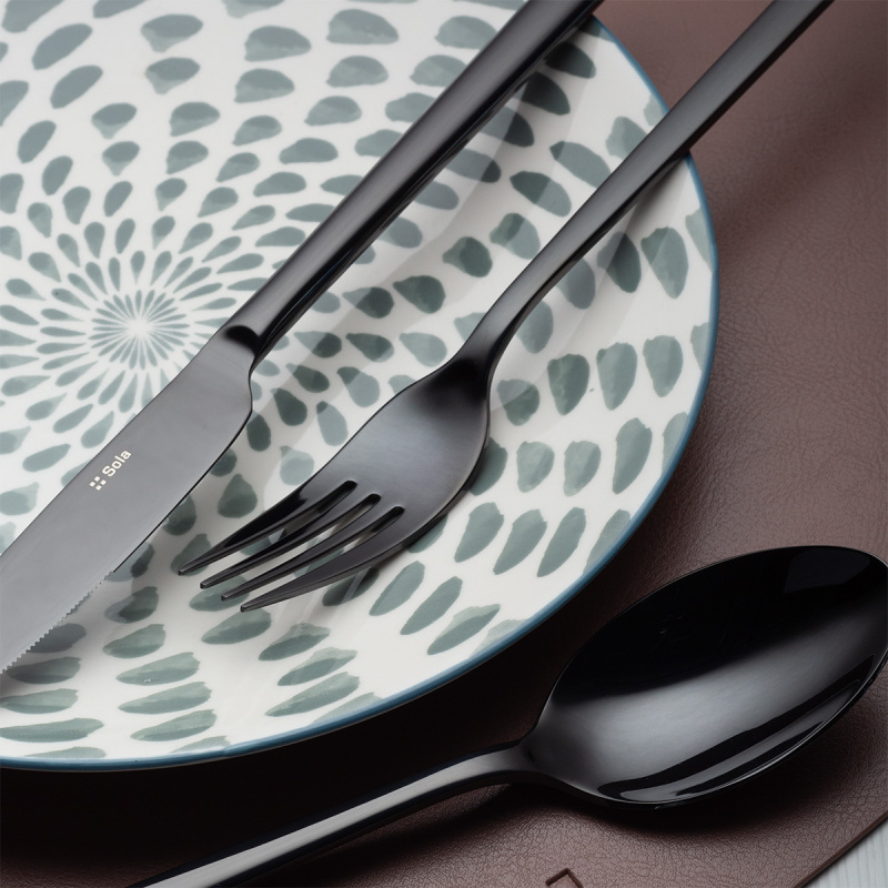 Besteckset 16-tlg. – Samara PVD schwarz