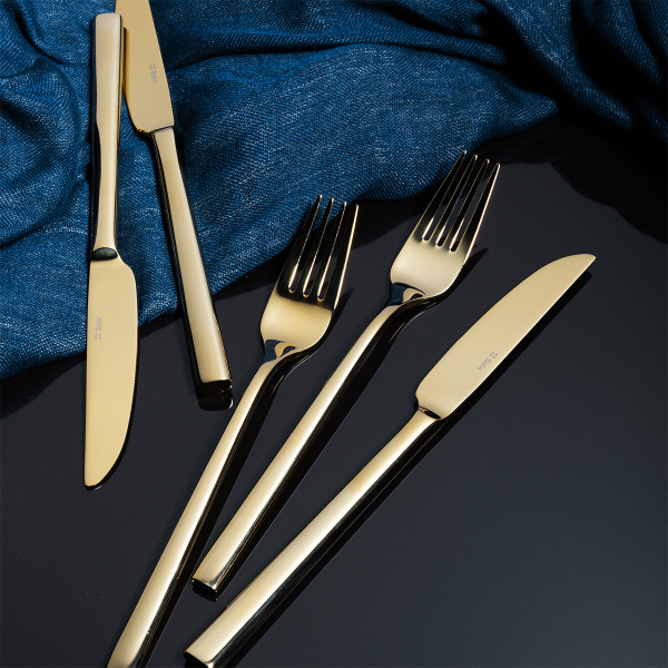 Besteck-Set 16-tlg. – Living PVD Champagne glänzend
