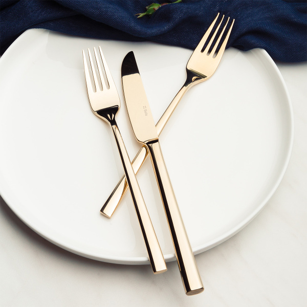 Besteck-Set 16-tlg. – Living PVD Champagne glänzend