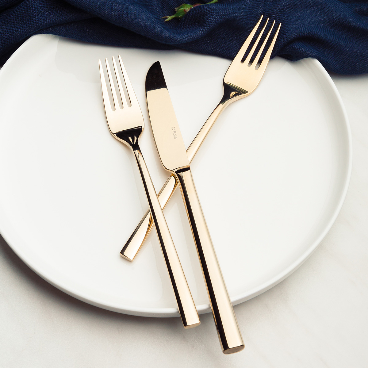 Besteck-Set 16-tlg. – Living PVD Champagne glänzend