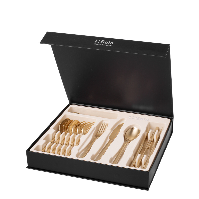 Besteck-Set 16-tlg. – Living PVD Champagne glänzend