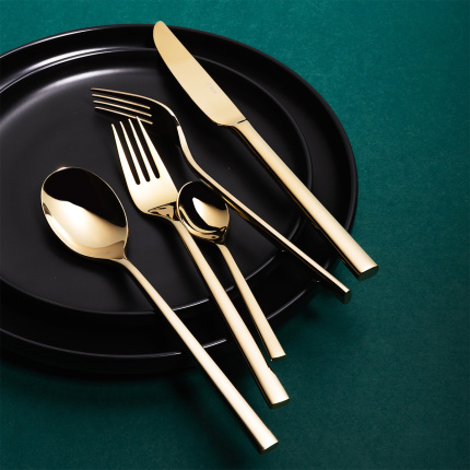 Besteck-Set 16-tlg. – Living PVD Champagne glänzend
