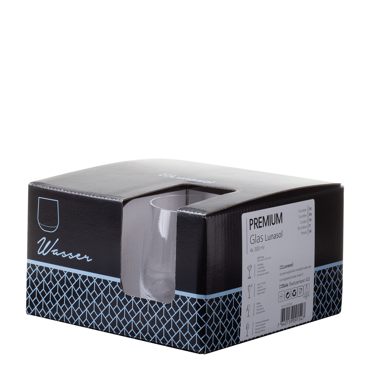 Tumbler Gläser 300 ml 4er-Set - Premium Glas Optima