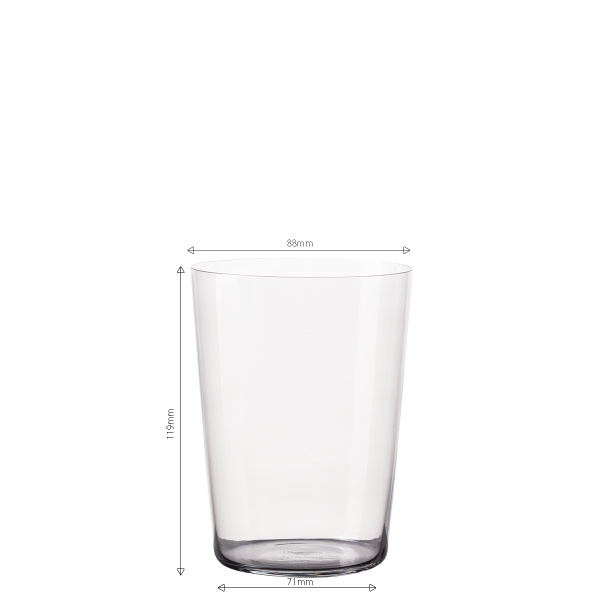 Tumbler Gläser grau 515 ml 6er-Set – 21st Century Glas Lunasol META Glass