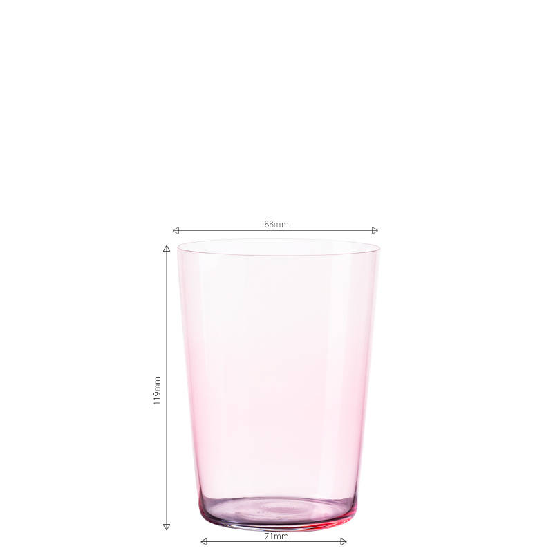 Tumbler-Gläser rot 515 ml 6er-Set – 21st Century Glas Lunasol META Glass
