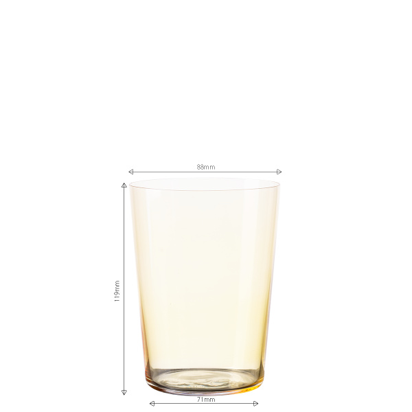 Tumbler-Gläser gelb 515 ml 6er-Set – 21st Century Glas Lunasol META Glass