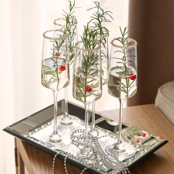 Sektgläser 250 ml 4er-Set - 21st Glas Lunasol META Glass