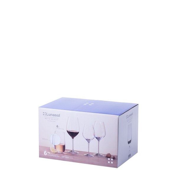 Tumbler Gläser 490 ml 6er Set - Optime Line Glas Lunasol