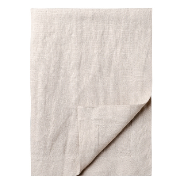 Kreidefarbener Leinen-Tischläufer 50 x 140 cm - Gaya Ambiente