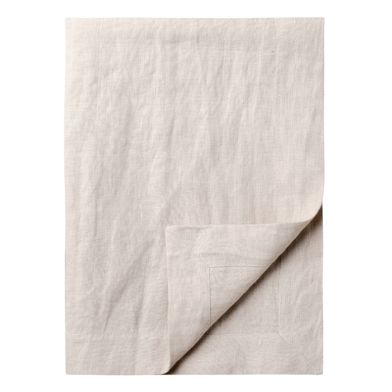 Kreidefarbener Leinen-Tischläufer 50 x 140 cm - Gaya Ambiente