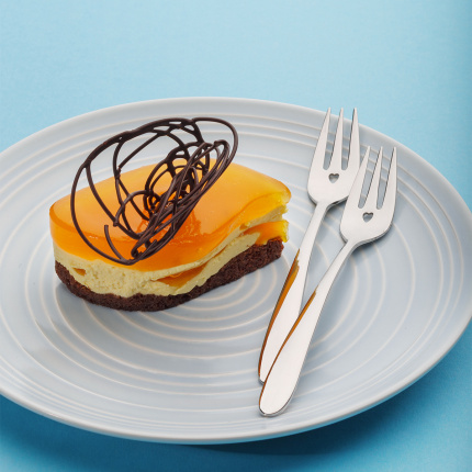 Kuchengabeln mit Herz 6-tlg. | Love Cutlery