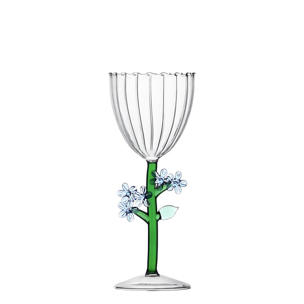 Stielglas hellblaue Blume | Ichendorf
